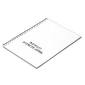 Gepersonaliseerd Christelijk BIJBELS AFFIRMATIEBLA Notitieboek (Linkerzijde)