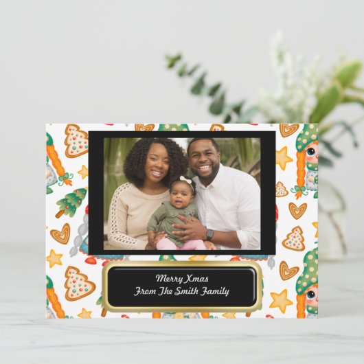 Gepersonaliseerd Christelijk Christmas Joy Kaart (Staand voorkant)