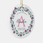 Gepersonaliseerd Christen Godouders Baptism godchi Keramisch Ornament (Rechts)