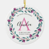 Gepersonaliseerd Christen Godouders Baptism godchi Keramisch Ornament (Voorkant)