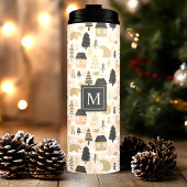 Gepersonaliseerd Christmas Beer Village Thermosbeker