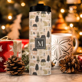 Gepersonaliseerd Christmas Beer Village Thermosbeker