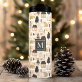 Gepersonaliseerd Christmas Beer Village Thermosbeker