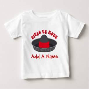 Gepersonaliseerd Cinco De Mayo Baby Tee Shirt