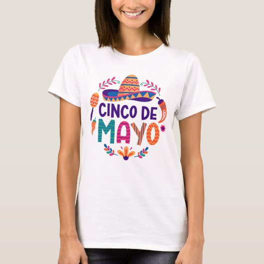 Gepersonaliseerd Cinco De Mayo T-shirt (Voorkant)