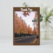 Gepersonaliseerd Citaat Bruine Waterverf Bomen van Bedankkaart (Staand voorkant)