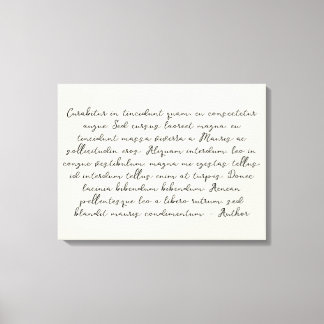 Gepersonaliseerd citaat Gedicht Trouwgelofte Canva Canvas Afdruk