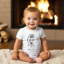 Gepersonaliseerd citaat God antwoordt gebeden Romper