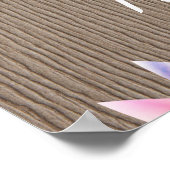 Gepersonaliseerd Citaat  Lotus Flower Wood Poster (Hoek)