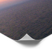 Gepersonaliseerd citaatwater van de oceaan poster (Hoek)