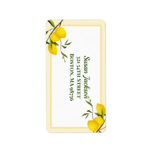 Gepersonaliseerd Citrus-botanisch Etiket