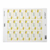 Gepersonaliseerd Citrus-botanisch Etiket (Full Sheet)