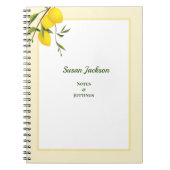 Gepersonaliseerd Citrus-botanisch Notitieboek (Voorkant)