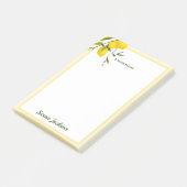 Gepersonaliseerd Citrus-botanisch Post-it® Notes (Schuin)