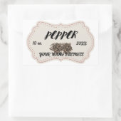 Gepersonaliseerd CLA Classic Rond Vleeslabel Rechthoekige Sticker (Tas)