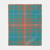 Gepersonaliseerd Clan Wilson Tartan Pset Pattern Fleece Deken (Voorkant)