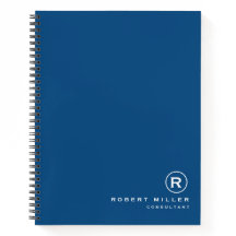 Gepersonaliseerd Classic Blauw & Wit Monogram Init