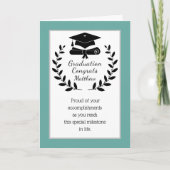 Gepersonaliseerd, classic Gefeliciteerd afstuderen Feestdagen Kaart (Voorkant)