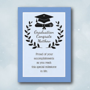 Gepersonaliseerd, classic Gefeliciteerd afstuderen Feestdagen Kaart