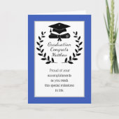 Gepersonaliseerd, classic Gefeliciteerd afstuderen Feestdagen Kaart (Voorkant)