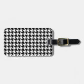 Gepersonaliseerd Classic houndstooth-patroon Dogst Bagagelabel (Voorkant horizontaal)