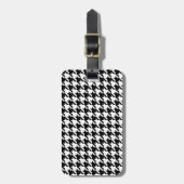 Gepersonaliseerd Classic houndstooth-patroon Dogst Bagagelabel (Voorkant verticaal)