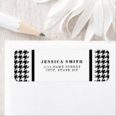 Gepersonaliseerd Classic houndstooth-patroon Dogst Etiket (Insitu)