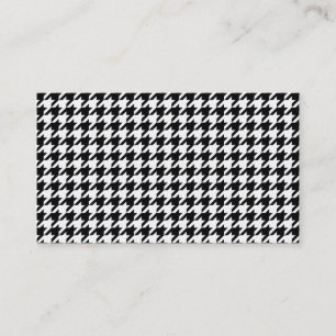 Gepersonaliseerd Classic houndstooth-patroon Dogst Visitekaartje