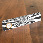 Gepersonaliseerd Classic Optical Burst Spinning Wh Naambordje (Zijkant)