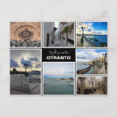 Gepersonaliseerd, collage uit Otranto, Puglia, Ita Briefkaart (Voorkant)