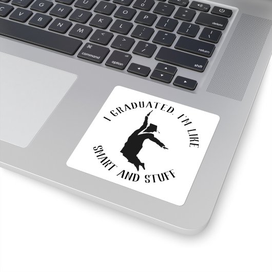 Gepersonaliseerd College Afstuderen Afstuderen Gag Vierkante Sticker