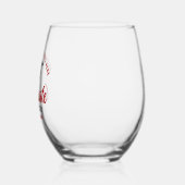 Gepersonaliseerd College Graduation Red Afstuderen Wijnglas Zonder Voet (Links)