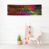 Gepersonaliseerd Colorful Family Reunion Banner (Insitu)