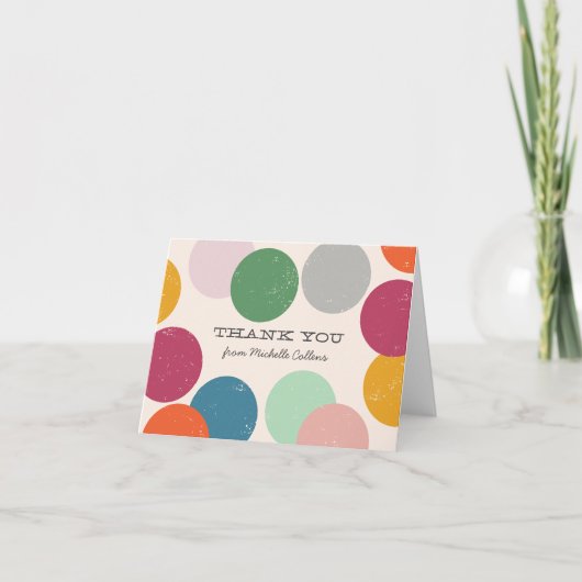 Gepersonaliseerd | Confetti Bedankt (Voorkant)