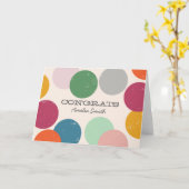 Gepersonaliseerd | Confetti gefeliciteerd Kaart (Gele Bloem)