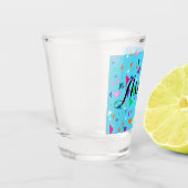 Gepersonaliseerd Confetti-schaakglas Shot Glas (Links)