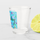 Gepersonaliseerd Confetti-schaakglas Shot Glas (Rechts)