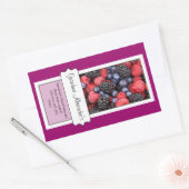 Gepersonaliseerd conservenpotje label, aangepaste  rechthoekige sticker (Envelop)