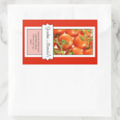 Gepersonaliseerd conservenpotje label, aangepaste  rechthoekige sticker (Tas)