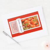 Gepersonaliseerd conservenpotje label, aangepaste  rechthoekige sticker (Envelop)