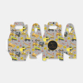 Gepersonaliseerd constructietranspatroon bedankdoosjes (Uitgevouwen)