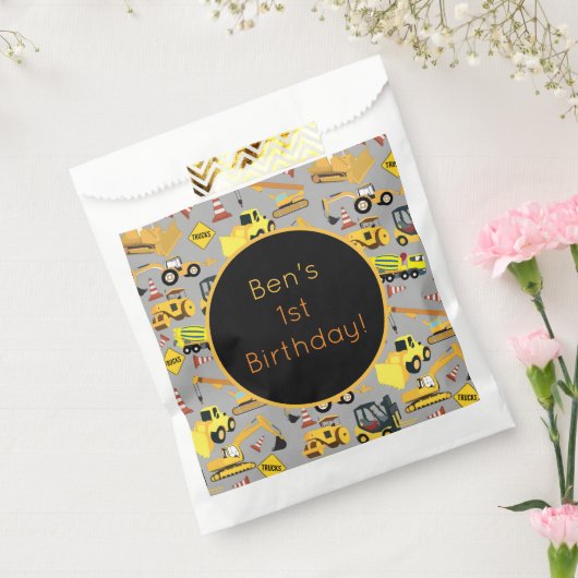 Gepersonaliseerd constructietranspatroon bedankzakje (Gezegeld)