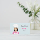 Gepersonaliseerd Cook Avatar-Visitekaartje Visitekaartje (Staand voorkant)