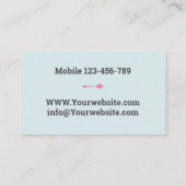 Gepersonaliseerd Cook Avatar-Visitekaartje Visitekaartje (Achterkant)