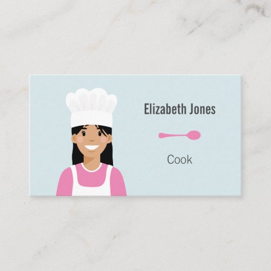 Gepersonaliseerd Cook Avatar-Visitekaartje Visitekaartje (Voorkant)