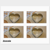 Gepersonaliseerd Cookie Cutter Heart Treat Sticker (Vel)