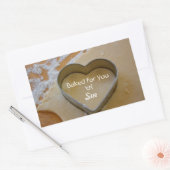 Gepersonaliseerd Cookie Cutter Heart Treat Sticker (Envelop)