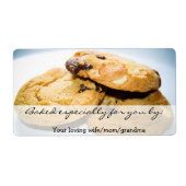 Gepersonaliseerd cookielabel etiket (Voorkant)