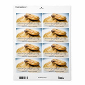 Gepersonaliseerd cookielabel etiket (Full Sheet)