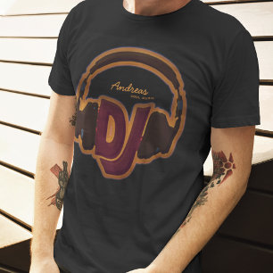 gepersonaliseerd cool DJ-t-shirt T-shirt
